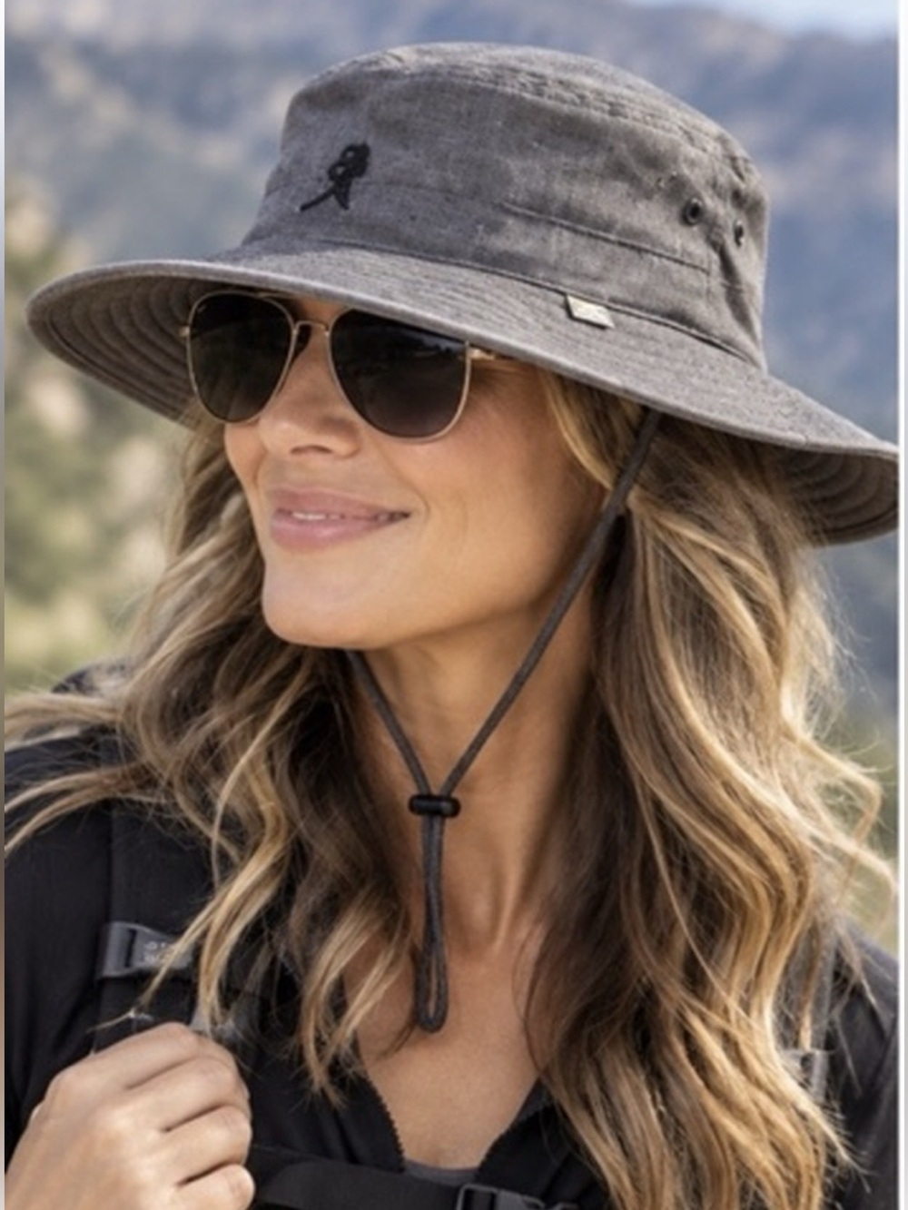 Solar Escape Explorer Boonie Hat UPF 50+ Gray Unisex Outdoor Sun Protection NEW